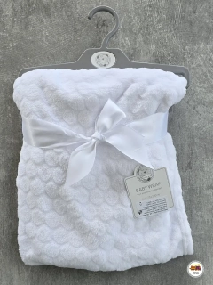 Dětská deka do kočárku Baby Wrap /č.8/ Kolečka na bílé