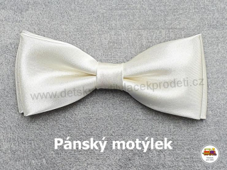 Dospělý pánský/junior motýlek smetanový č. 2D