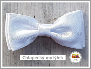 Dětský motýlek chlapecký bílý č.137