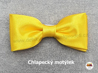 Dětský motýlek chlapecký žlutý č.142