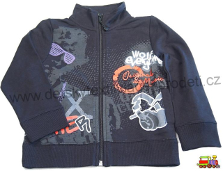Dětská mikina chlapecká Wolf M2043C černá vel. 98
