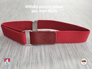 Dětský pásek /30/ pružný červený s opičkou