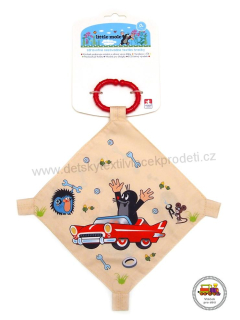 Usínáček s kousátkem Krtek lososový /1/