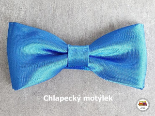 Dětský motýlek chlapecký blankytně modrý č.147