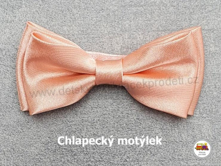 Dětský motýlek chlapecký lososový č.151