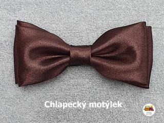 Dětský motýlek chlapecký čokoládově hnědý č.157