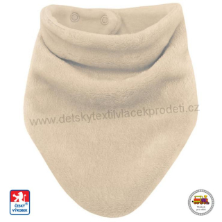 Kojenecký/dětský šátek na krk Magna podšitý bavlnou č. 17 latté
