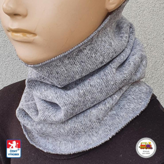 Dětský úpletový zimní nákrčník Spark /407/ šedý vel.L (1-3roky)