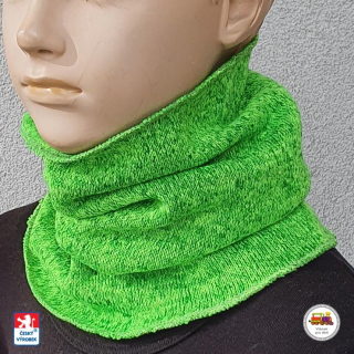 Dětský úpletový zimní nákrčník Spark /405/ zelený vel.L (1-3roky)