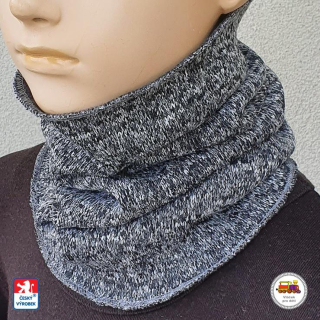 Dětský úpletový zimní nákrčník Spark /401/ tmavší šedá vel.L (1-3roky)