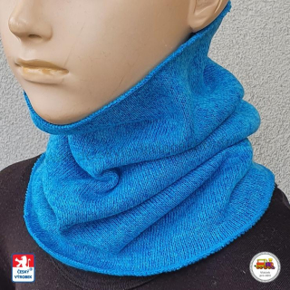 Dětský úpletový zimní nákrčník Spark /399/ světlejší tyrkys vel.L (1-3roky)