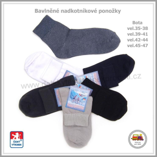 NOVINKA-Ponožky nadkotníkové bavlněné Petr vel.boty 35-38, 39-41, 42-44, 45-47