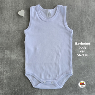 Kojenecké body bavlněné Grafix /626/ bílé nátělník vel. 80