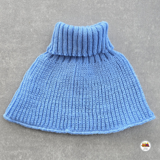 Dětský pletený nákrčník - světle modrý