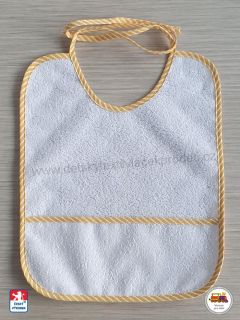 Bryndák froté/PVC česká výroba /č.4/ bíložlutý