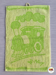 Dětský ručník silnější froté /č.3/ Zelený vláček