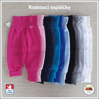 NOVINKA-Bavlněné rostoucí tepláčky Spark kolekce Srdíčko vel. 56, 62, 68, 74, 80, 86