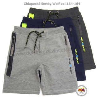 NOVINKA-Chlapecké šortky/kraťasy Wolf T2132 Wolf Sport vel.134, 140, 146, 152, 164