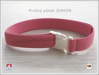 Dětský pásek pružný JUNIOR /17/ starorůžový