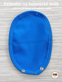 Extendor k prodloužení kojeneckého body /93/ nebesky modrý