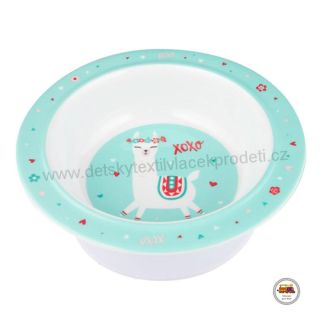 Melaminová miska s přísavkou EXOTIC ANIMALS 270ml 4/519 tyrkysová