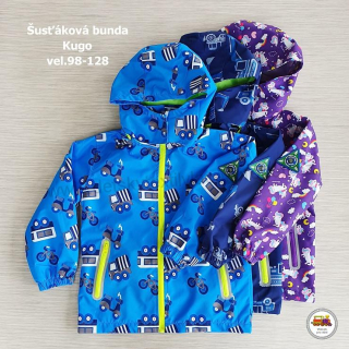 NOVINKA-Bunda šusťáková Kugo B2840 vel. 98, 110, 128