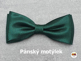 Dospělý pánský/junior motýlek tmavě zelený č. 18D