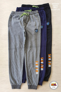 NOVINKA-Chlapecké tepláky Wolf T2276D WOLF BOYS vel.164, 170, 176