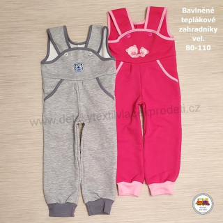 NOVINKA-Tepláčky zahradníky vel. 80, 86, 92, 98, 104, 110