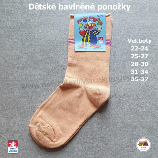 Dětské ponožky bavlněné Petr /16/ lososové vel.35-37