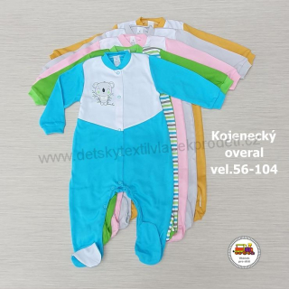 NOVINKA-Kojenecký/dětský overal bavlněný vel.56, 62, 68, 74, 80, 86, 92, 98, 104