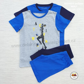 NOVINKA-Chlapecké pyžamo letní Wolf S2366 Active wear vel.134, 140, 146, 152, 158
