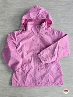 Tenká dívčí bunda šusťáková Wolf B2961 růžová vel.122