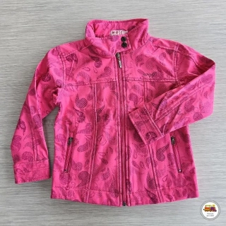 Dívčí bunda softshellová nezateplená Wolf B2364 tmavě růžová vel.110