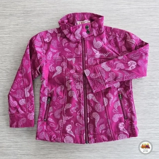 Dívčí bunda softshellová nezateplená Wolf B2364 fialová vel.110