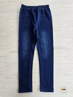 Legíny s elastanem mírně zateplené Kugo KK9980 riflové vel.134