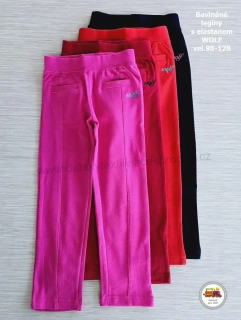 NOVINKA-Legíny/tepláčky bavlněné s elastanem Wolf T2373 vel. 98, 104, 110, 116, 122, 128