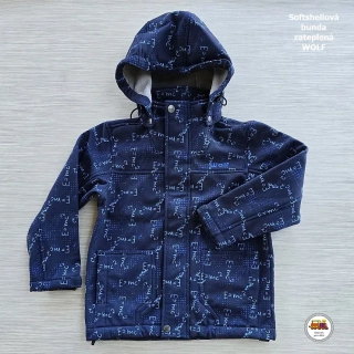 Softshellová bunda zateplená Wolf B2368 tmavě modrá vel. 98