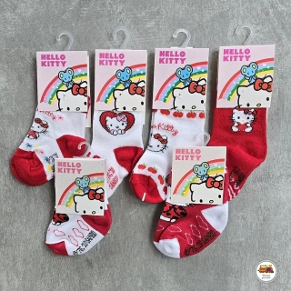 NOVINKA-Ponožky kojenecké Hello Kitty 13-15 a 16-18 vel.0-6měs a 6-12měss