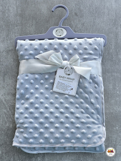 Dětská deka do kočárku Minky Baby Wrap /č.43/ Šedá