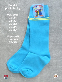 Dětské podkolenky bavlněné Petr /20/ tyrkysové vel.35-38