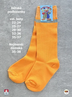Dětské podkolenky bavlněné Petr /19/ oranžové vel.22-24