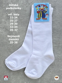 Dětské podkolenky bavlněné Petr /17/ bílé vel.22-24