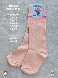 Dětské podkolenky bavlněné Petr /16/ lososové vel.25-27