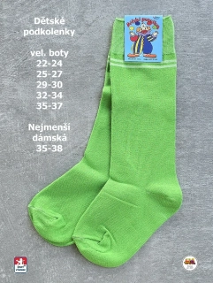 Dětské podkolenky bavlněné Petr /13/ zelené vel.29-30