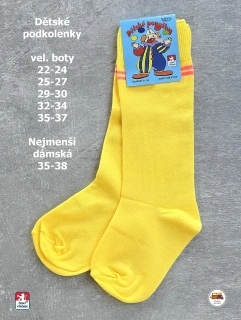 Dětské podkolenky bavlněné Petr /11/ žluté vel.29-30