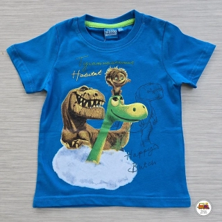 Chlapecké tričko bavlněné JM65164 Tyrannosaurus Habitat na tyrkysové vel.116