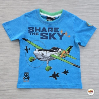 Chlapecké tričko bavlněné KTJM45114 Planes na tyrkysové vel. 98-104