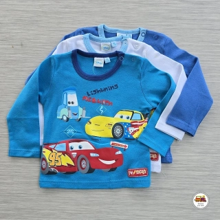 NOVINKA-Chlapecké tričko bavlněné JTKL21501 Cars vel. 62-68, 68-74, 80, 86