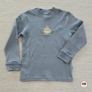 Bavlněný stojáček Kugo K129 šedý vel. 98